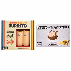 Exploding Kittens Throw Throw Burrito Card Games & Poetry for Neanderthals Card Games for Adults Teens & Kids - Fun Family Ga ...