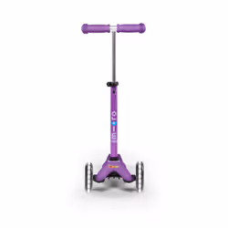 Micro Scooters | Mini Micro Deluxe LED Children's Scooter | Extra Grippy Deck | Weather Tested Stem | Remove & Fold Handlebar | Light Up Wheels | 2-5y