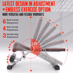 YOLEO Weight Bench, 660LB/300KG Adjustable Foldable Strength Training Bench, Utility Incline Decline Bench for Full Body Workout- Integrated Structure