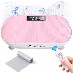 MERACH Vibration Plate, Whole Body Workout Powerful Quiet Vibration Plate Exercise Machine for Weight Loss and Shaping, Auto  ...