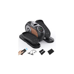 MERACH Under Desk Elliptical Machine for Home, Electric Elliptical Machine for Seniors with 12 Adjustable Speed, Quiet & Portable Seated Pedal Exercis