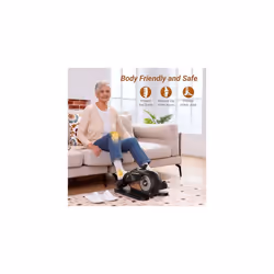 MERACH Under Desk Elliptical Machine for Home, Electric Elliptical Machine for Seniors with 12 Adjustable Speed, Quiet & Portable Seated Pedal Exercis