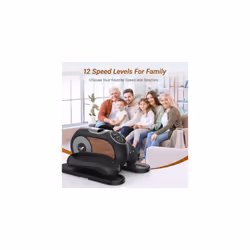 MERACH Under Desk Elliptical Machine for Home, Electric Elliptical Machine for Seniors with 12 Adjustable Speed, Quiet & Portable Seated Pedal Exercis