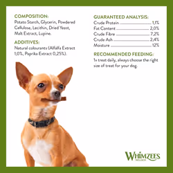WHIMZEES By Wellness Stix, Dog Dental Sticks, 30 Pieces (1 Month Supply), Size L, Dog Chews for Large Breeds, Natural, Grain-Free, Rawhide-Free, Veget