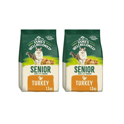 James Wellbeloved Senior Turkey 1.5 kg Bag, Hypoallergenic Dry Cat Food (Pack of 2)