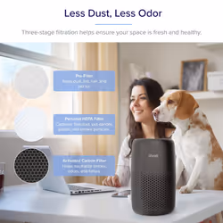 LEVOIT Air Purifier for Bedroom Home, Ultra Quiet HEPA Filter Cleaner with Fragrance Sponge & 3 Speed for Better Sleep, Allergies, Dust, Pet Dander, O
