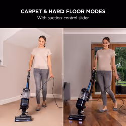 Shark Corded Upright Vacuum Cleaner 1.1L with Lift-Away Technology, LED Headlights, Anti-Allergen, 8m Cord, 750W, Crevice & Multi-Surface Tools, Blue/