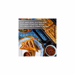 Breville Ultimate Deep Fill Toastie Maker | 2 Slice Sandwich Toaster | Removable Non-Stick Plates | Stainless Steel | Black [VST082]