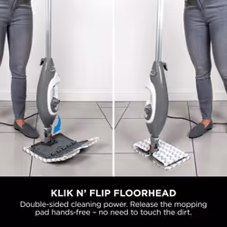 Shark Floor & Handheld Steam Cleaner, Steam Mop for Hard Floors with Klik n' Flip, Clean Tiles, Surfaces, Taps & Glass with Lift-Away, Garment Steamer