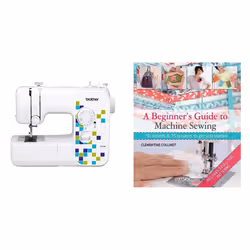 Brother LS14S Metal Chassis Sewing Machine & A Beginner's Guide to Machine Sewing: 50 Lessons and 15 Projects to Get You Star ...
