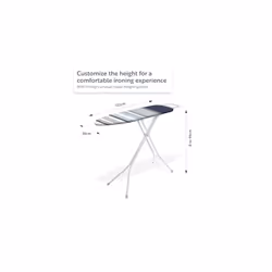 Minky Premium Ironing Board - Grey/Green - 122 x 38 cm