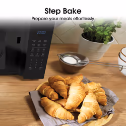 Hisense H23MOBS5HUK Freestanding 23 Litre Digital Microwave, 6 Auto Programmes, Auto Defrost - Black, 16 x 19 x 12 inches (L x W x H)