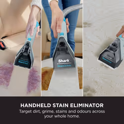 Shark StainStriker, Advanced Stain & Spot Cleaner, Carpet & Upholstery, Crevice & Hose-Cleaning Tools, 2x Full-Size Formulas Remove Dirt, Grime, Odour