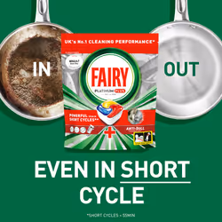 Fairy Platinum Plus All-in-1 108 Dishwasher Tablets, Fairy Dishwasher Tablets Platinum Plus, Lemon, Our Best Cleaning For A Clean Like New, Fights All