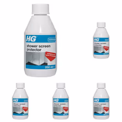 HG Shower Screen Protector, Shower Screen Cleaner & Tile Protector for Walls & Bathroom Furniture, Limescale Remover & Glass  ...