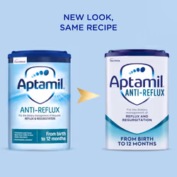 Aptamil Anti-Reflux Baby Milk Powder Formula, from Birth, 800g (Pack of 4)