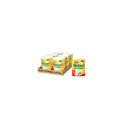 Nido Instant Full Cream Milk Powder, Substitute for Fresh Milk, for Tea & Coffee 400 g Tin (Pack of 6)