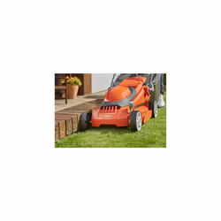 Flymo EasiStore 380R Electric Rotary Lawn Mower - 38 cm Cutting Width, 45 Litre Grass Box, Close Edge Cutting, Rear Roller, Central Height Adjust, Spa