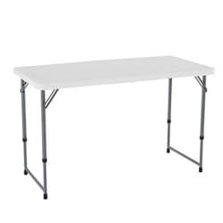 LIFETIME Height Adjustable Craft Camping and Utility Folding Table