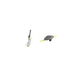 Ryobi ONE+ 18V OPT1845 Cordless Pole Hedge Trimmer, 45cm Blade (Body Only) & Double Serrated Blades Head for RAC155 Edger Black
