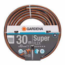 Gardena Premium Superflex Hose, 13 mm (1/2 inch), 30 m: Garden Hose with Power Grip Profile, 35 bar Burst Pressure, Highly Fl ...