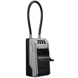 Master Lock 5482EURD Key Safe with New Innovative Design, Flexible Cable Shackle, Capacity, High Security, Grey, Extra Large