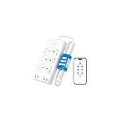 Meross Smart Power Strip, 6 Outlets + 4 USB Ports Smart Extension Lead, Compatible with Apple HomeKit, SmartThings, Amazon Alexa, Google Home, Voice/R