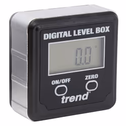 Trend DLB Digital Level Box, Black & C Corner Wood Chisel for Square Hinge and Lock Face Fitting, Black, 70mm