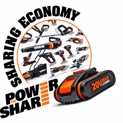 WORX WG157E.9 Lightweight Cordless Grass Trimmer - 20V Tool Only with AutoFeed and Easy Grip Handle, 2-in-1 Edge Trimmer, Part of WORX PowerShare Batt