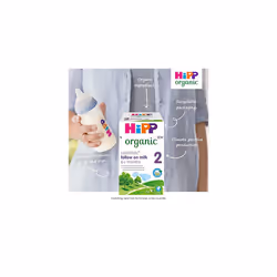 HiPP Organic 2 Follow on Baby Milk Powder Formula, From 6 Months, 800g (Pack of 4)