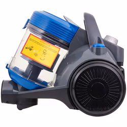 Amazon Basics Powerful Cylinder Bagless Vacuum Cleaner For Hardfloor & Carpet, HEPA Filter, Compact and Lightweight Vacuum, 700W, 2.0L (UK), Blue