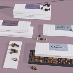 Hotel Chocolat Everything Sleekster 355g - Assortment of 27 Milk, White and Dark Chocolates - Chocolate Gift Box for Birthday, Thank You, Anniversary