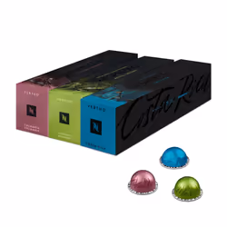 Nespresso Vertuo Coffee Pods, 30 Mixed Pack Master Origins - 10 x Mexico, 10 X Colombia, 10 X Costa Rica. Make Espressos, Cap ...
