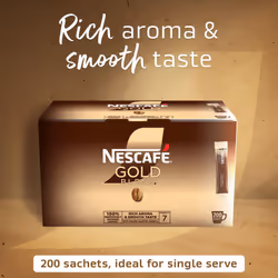 NESCAF? Gold Blend Medium Roast Instant Coffee Sachets - 200 x 1.8g Sticks