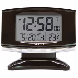 Acctim 71207 Acura Smartlite? Radio Controlled Alarm Clock, Black