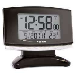 Acctim 71207 Acura Smartlite? Radio Controlled Alarm Clock, Black