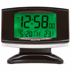 Acctim 71207 Acura Smartlite? Radio Controlled Alarm Clock, Black