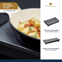 MasterClass Professional Extra Large Three Light Food Warmer, Dish Warmer, Display Boxed