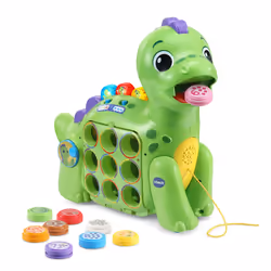 VTech Chomp-along Dino, Musical Toddler Toy, Teaches Numbers, Colours & Food, Interactive Dinosaur Toy for 2, 3, 4+ Year Olds ...