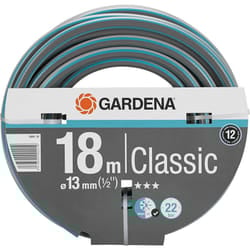 Gardena Classic Hose 13 mm (1/2 inch), 18 m: Universal Garden Hose Made of Sturdy Cross Fabric, 22 bar Bursting Pressure, UV and Frost-Resistant,