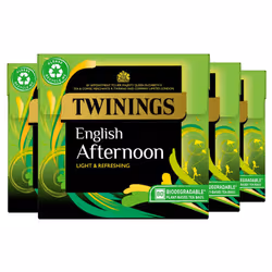Twinings English Afternoon Tea | Light, Delicate & Refreshing Black Tea | Multipack Bulk Buy, 320 (4 x 80) Biodegradable Tea ...