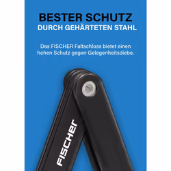 Fischer Folding Lock with Holder, One size, 85852