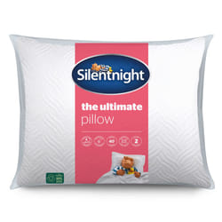 Silentnight Ultimate Pillow - Soft and Supportive Bed Pillow with Luxury Quilted Pinsonic Soft Touch Cover, Machine Washable and Hypoallergenic for
