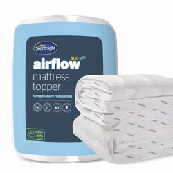 Silentnight Airflow Small Double Mattress Topper ? Mattress Enhancer Pad with 5cm Thick Cushioning, Airflow Technology to Rei ...