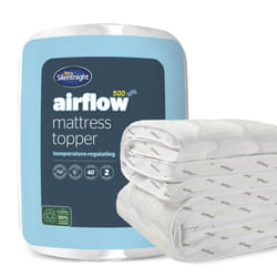Silentnight Airflow Small Double Mattress Topper ? Mattress Enhancer Pad with 5cm Thick Cushioning, Airflow Technology to Reinvent Your Mattress and