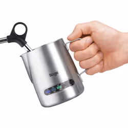 Sage - Temp Control Milk Jug - Milk Jug with Integrated Thermometer, Brushed Stainless Steel