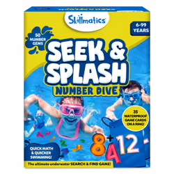 Skillmatics Seek & Splash Diving Gem Toys - Swimming Pool Toys for Kids, Search and Find Math Game, Gifts for Boys & Girls Ag ...