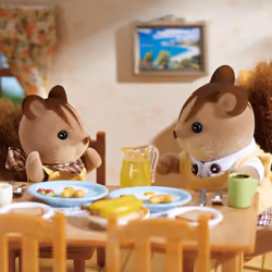 Sylvanian Families 4172 Walnut Squirrel Family, Multicolor