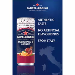 San Pellegrino Italian Sparkling Drinks Pomegranate & Orange 4x6x330ml