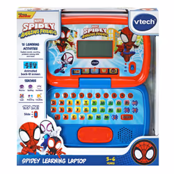 VTech Spidey and His Amazing Friends: Spidey Learning Laptop, Interactive Educational Toy for Kids, Learn Letters, Words & Counting, Gift for